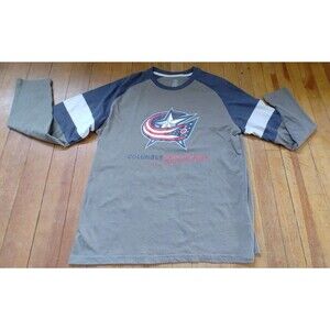 Columbus Blue Jackets NHL CCM Center Ice Authentic Hockey Long Sleeve Shirt XL